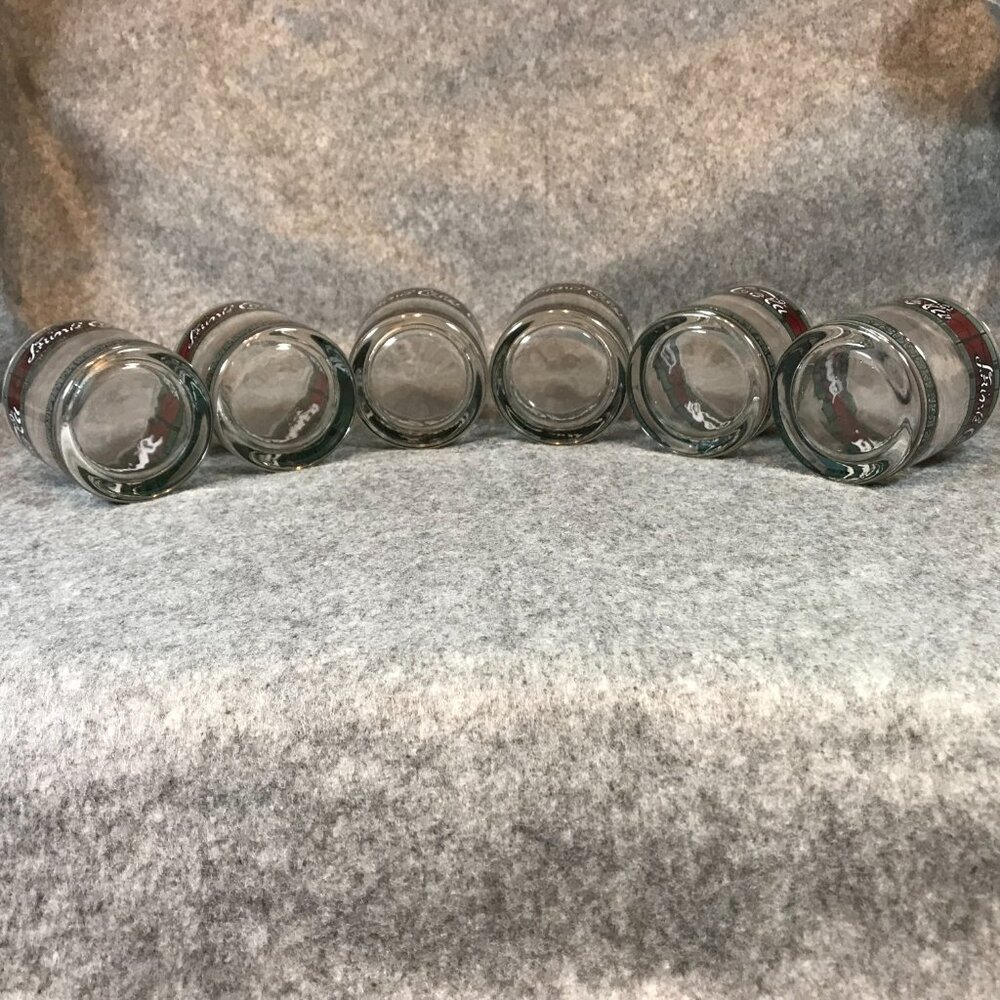 6 Coca Cola Glasses Vintage Tiffany Style Stained "Drink Coca Cola" Glass - Picture 10 of 12